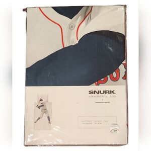 Red Sox Twin Baseball Duvet Cover Set